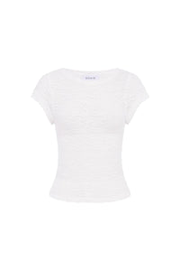 rowie the label - galo lace tee - bone