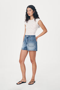 rowie the label - gio denim shorts - classic wash