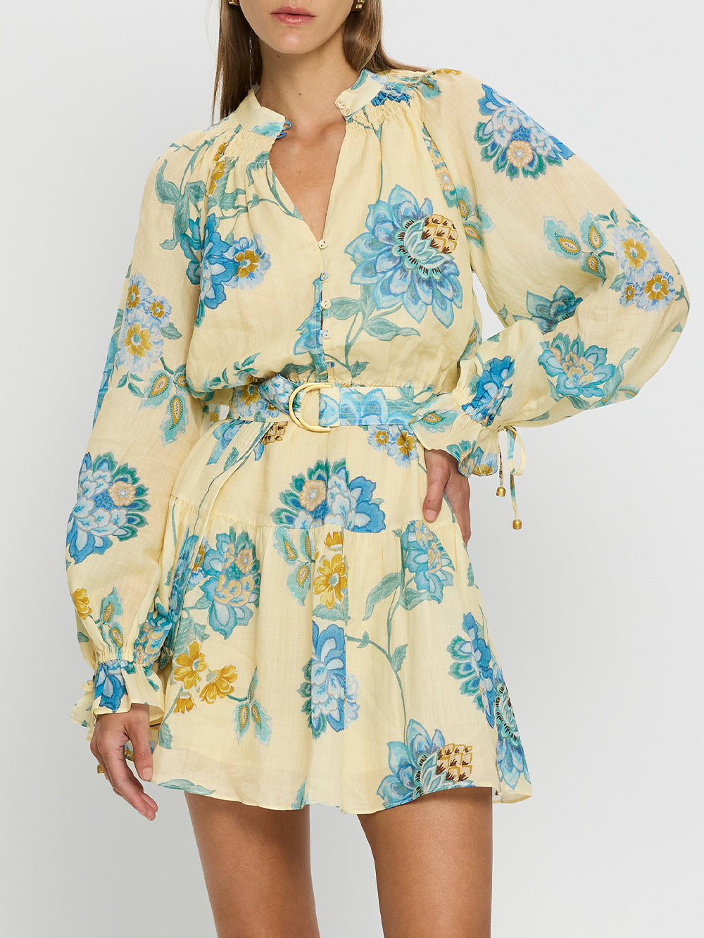 kivari - giselle blouson sleeve mini dress