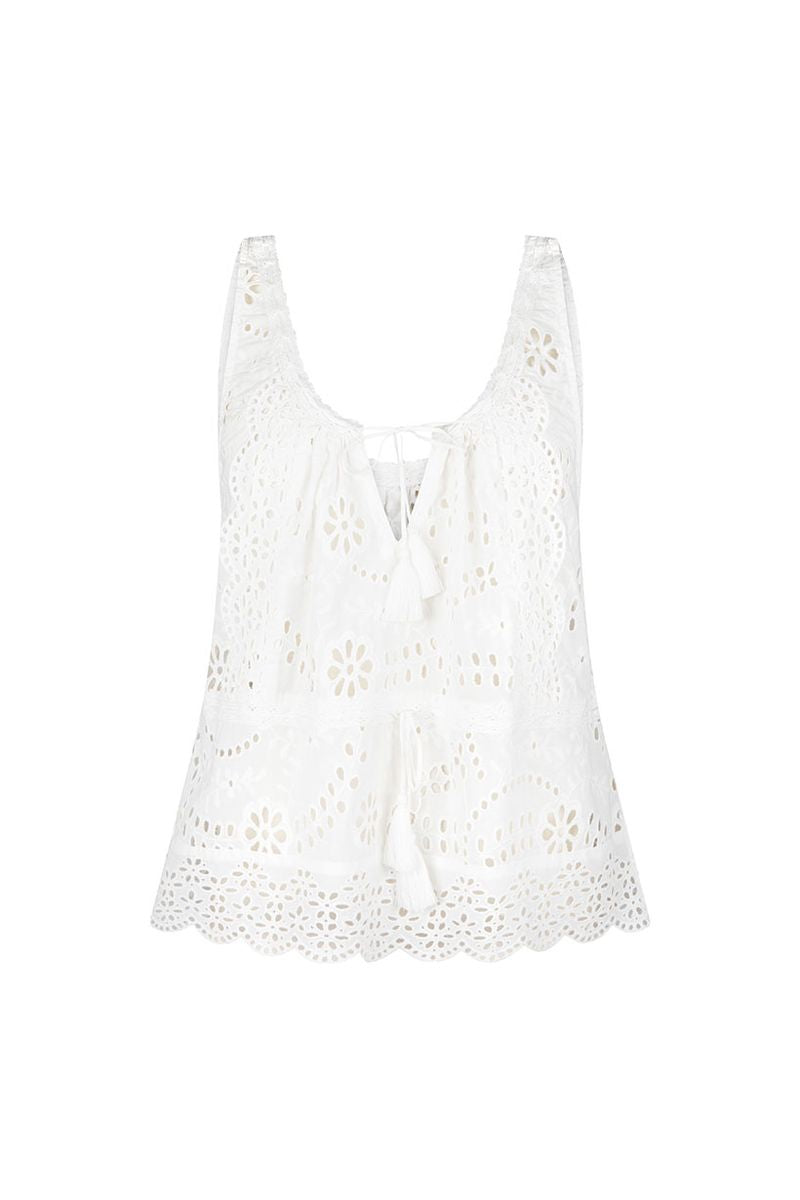 spell - yaya lace cami - antique white