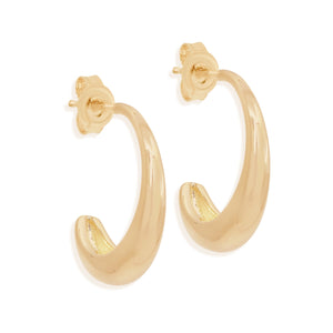 by charlotte - embrace the light large hoops - gold