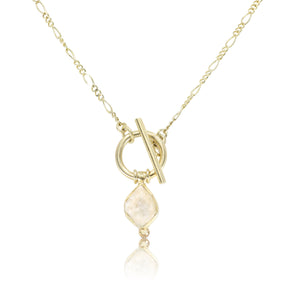 tonimay - herkimer diamond gold necklace