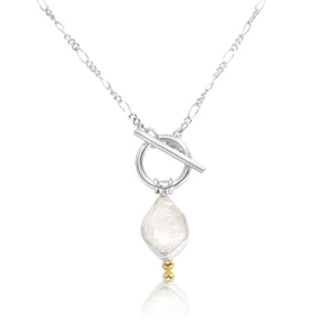 tonimay- herkimer diamond necklace - silver
