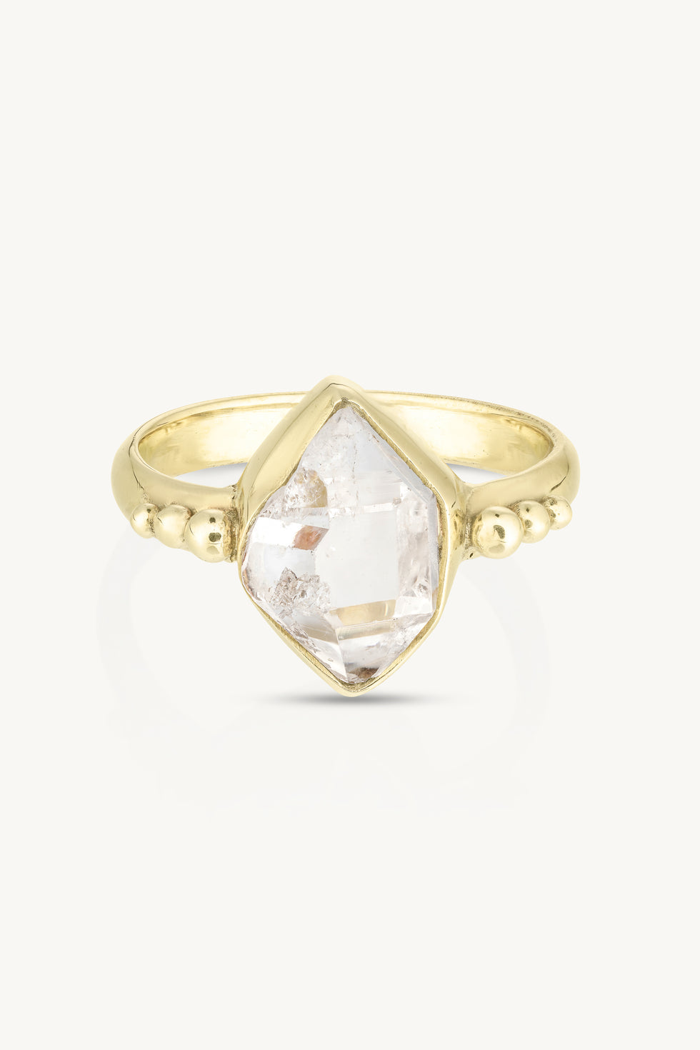 tonimay - herkimer diamond ring - gold