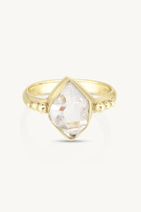 tonimay - herkimer diamond ring - gold