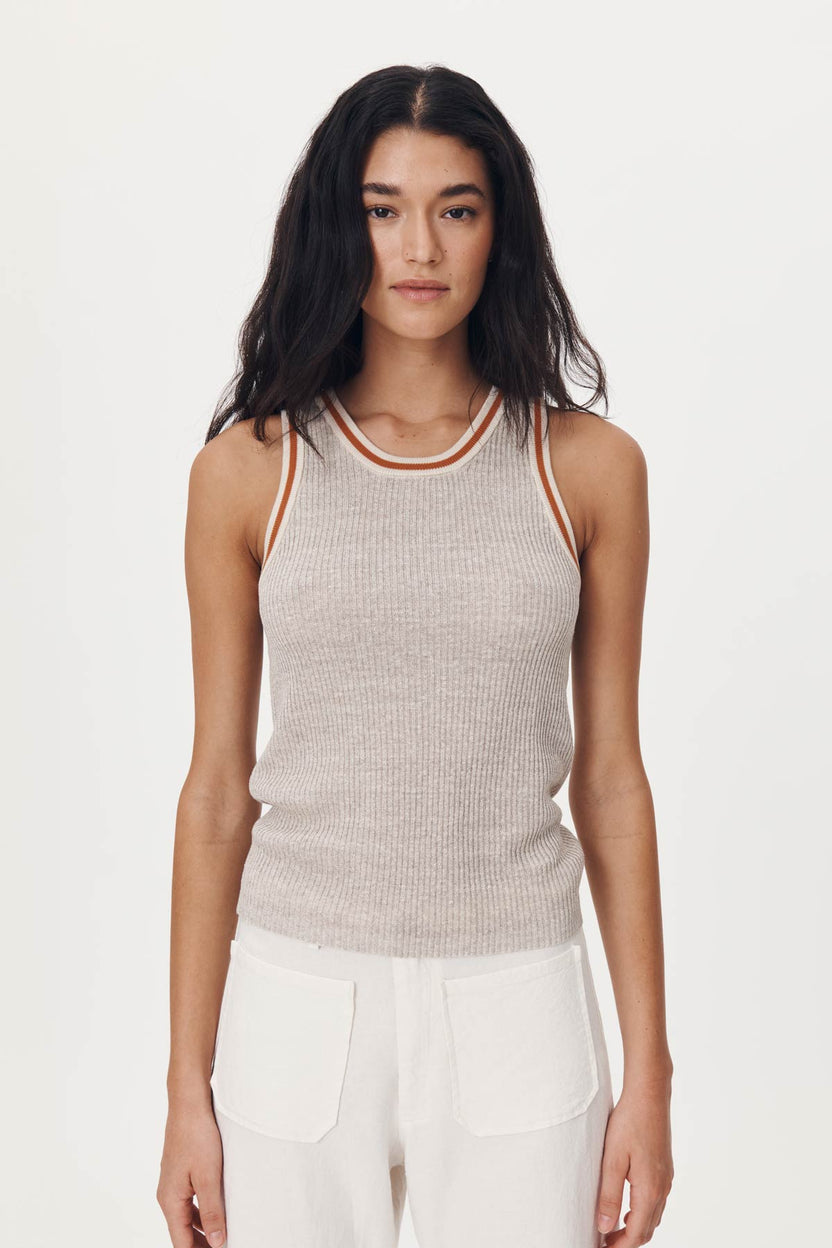 rowie the label - hubert knit tank - oat marle