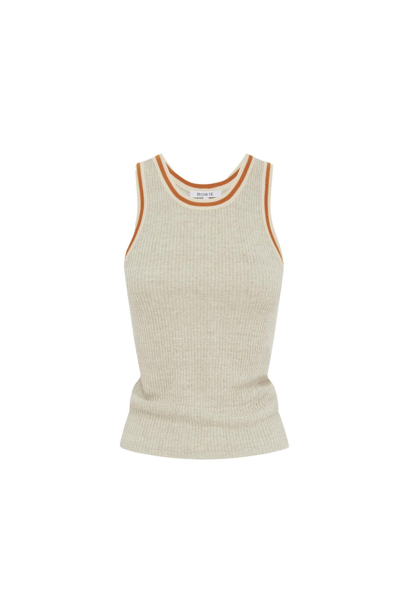 rowie the label - hubert knit tank - oat marle