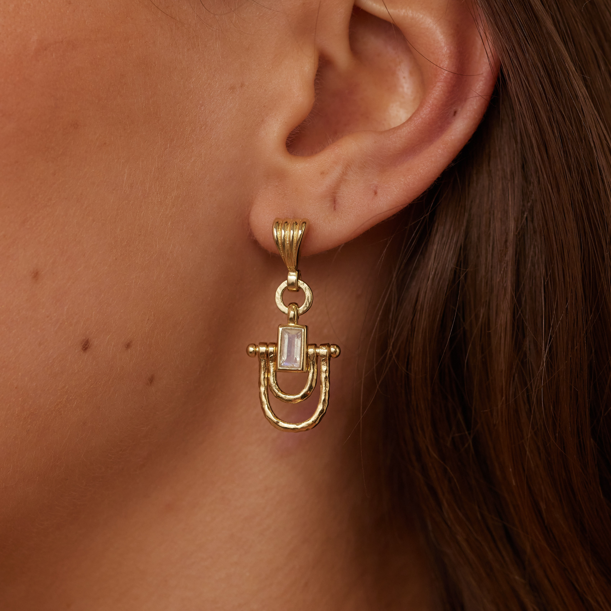 tonimay - allegra moonstone - gold earrings