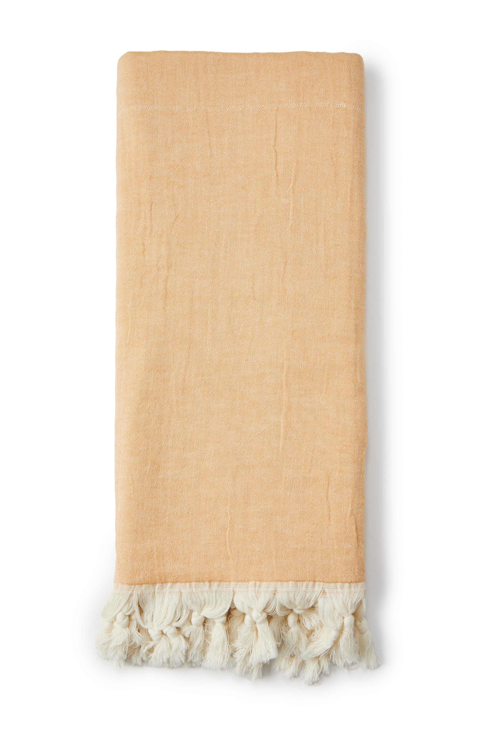 salty shadows - turkish towel palm tree - mustard