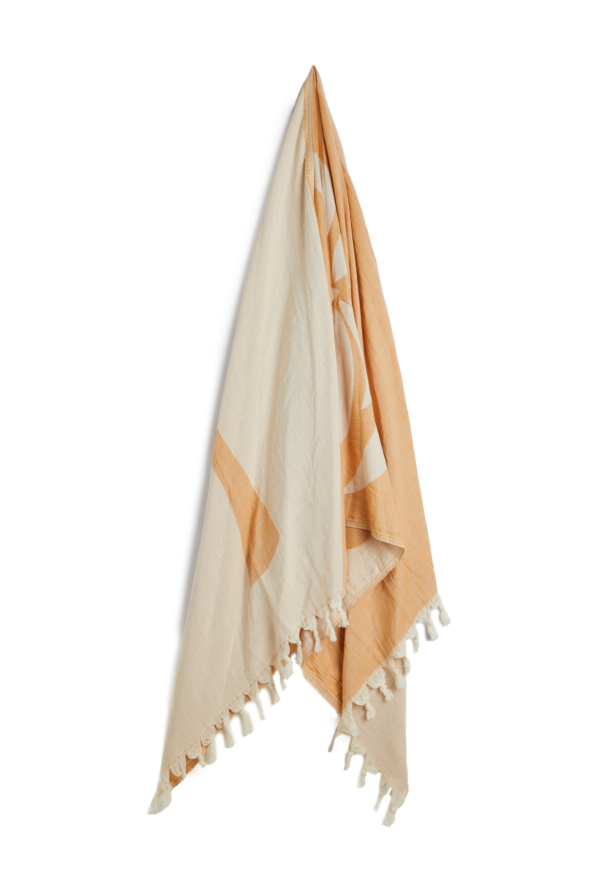 salty shadows - turkish towel palm tree - mustard