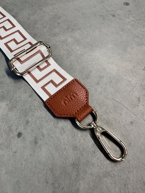 nim the label - shoulder strap - creme/latte