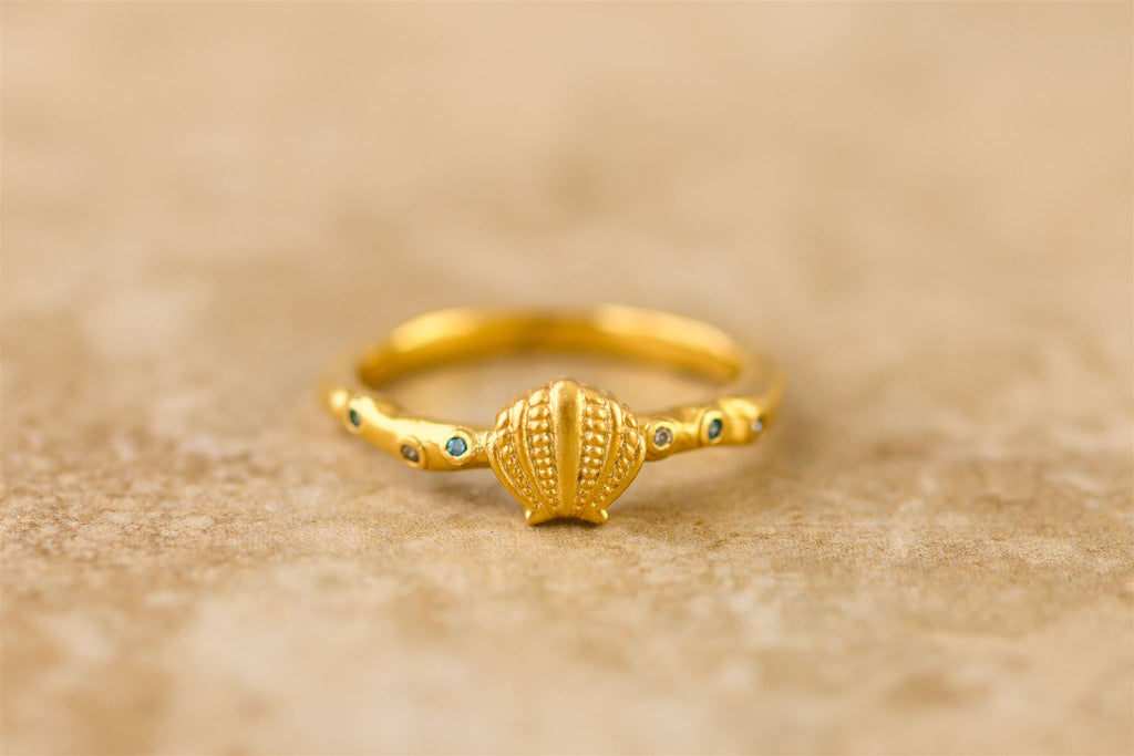 indigo & wolfe - naia ring - gold