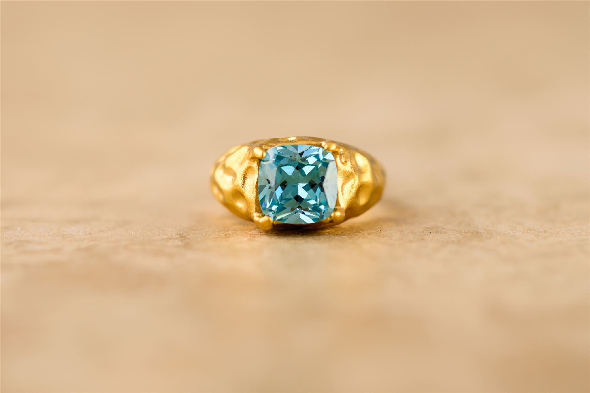 indigo & wolfe -marine ring - gold