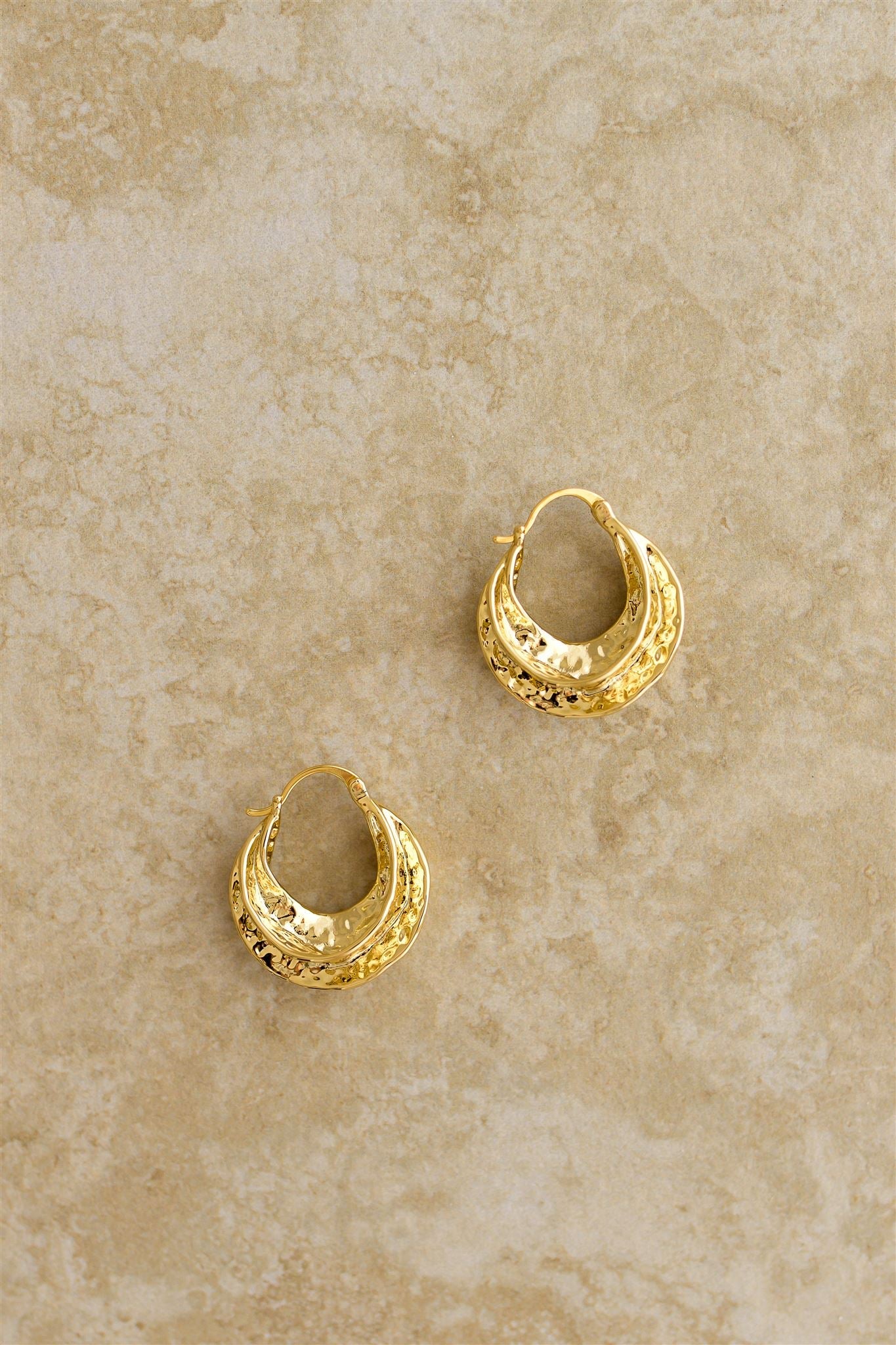 indigo & wolfe - reeve earrings - gold