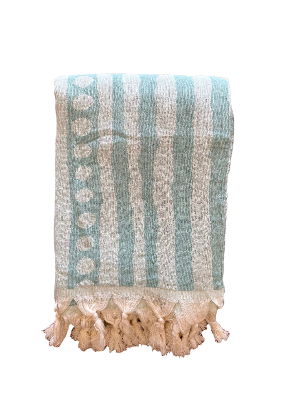 salty shadows - turkish towel - tribal stripe - mint & sage