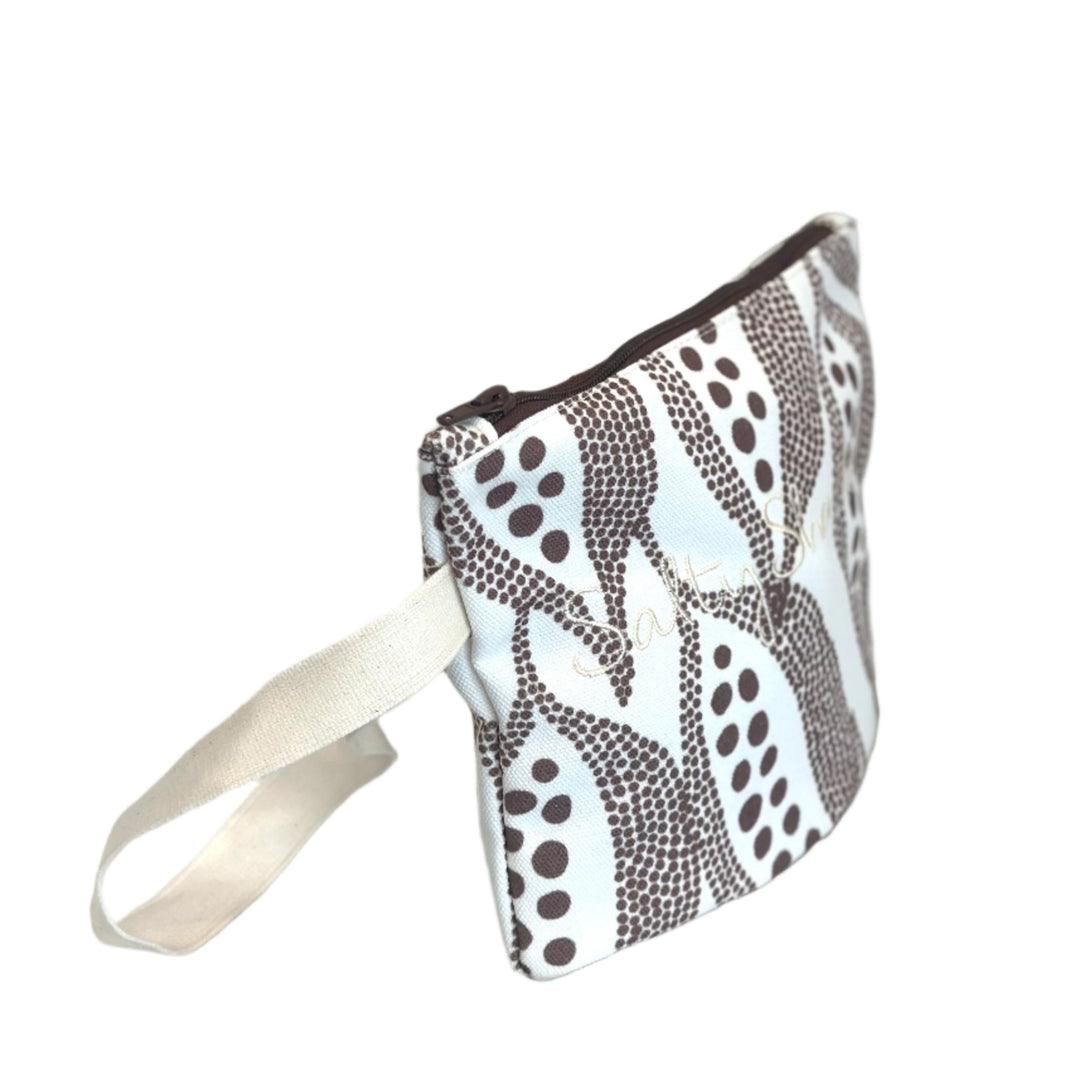 salty shadows - canvas pouch - kurrajong