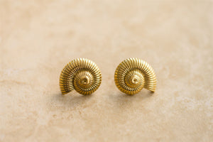 indigo & wolfe - poseidon earrings - gold