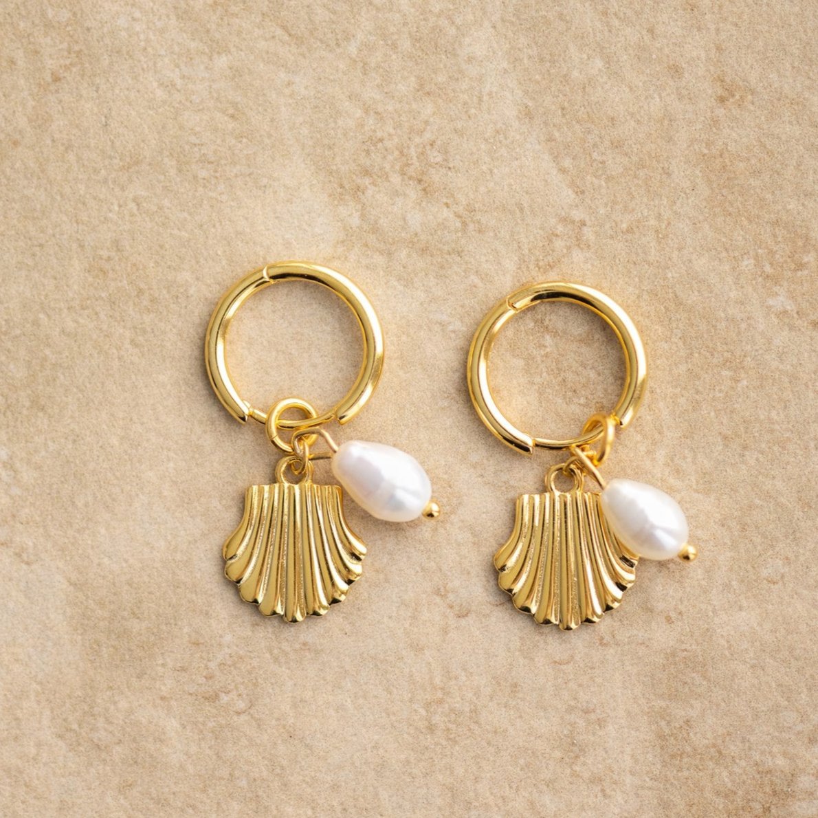 indigo & wolfe - isla earrings - gold