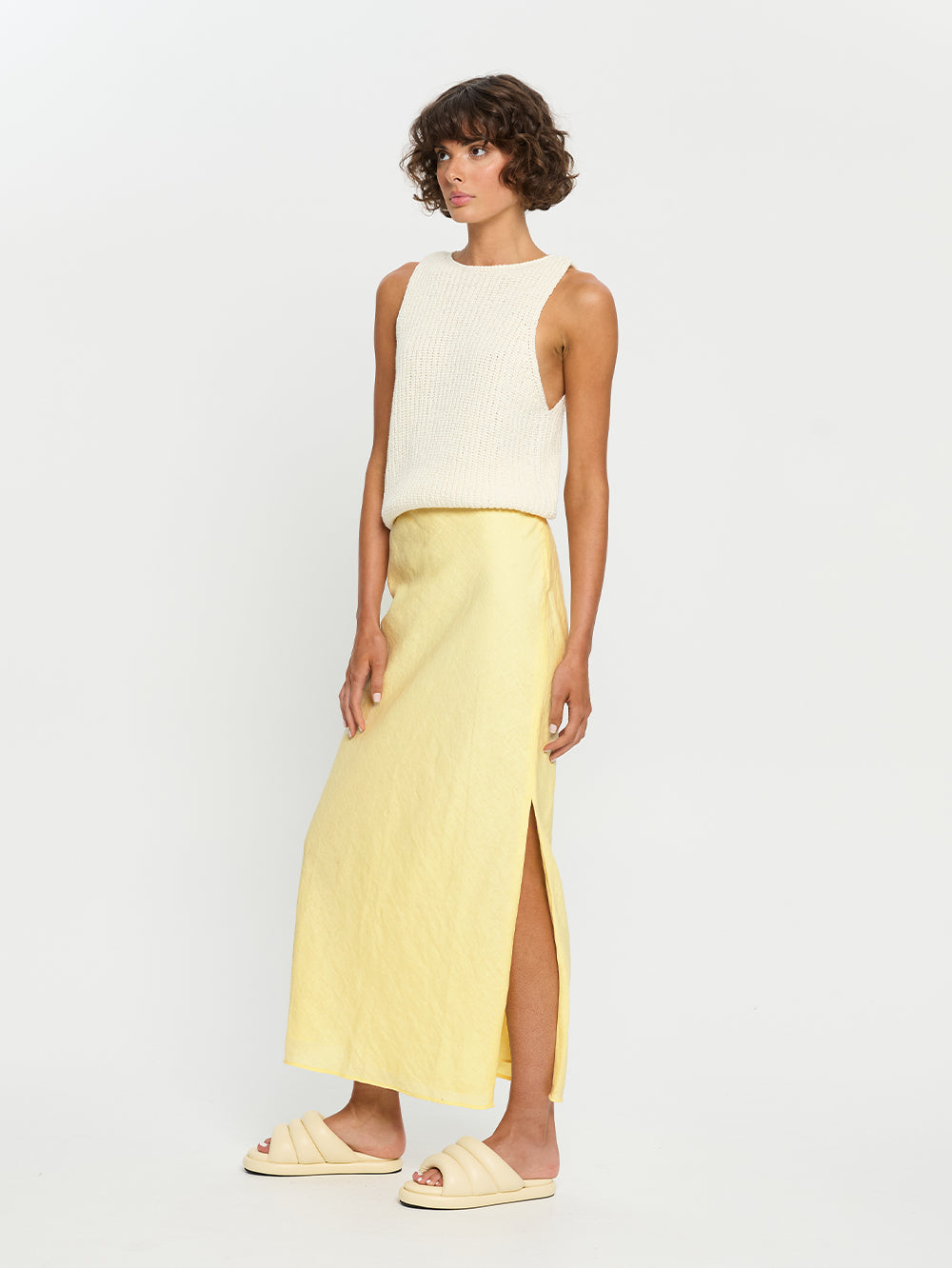 kivari - kalista maxi skirt - butter