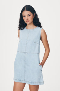 rowie the label - jean demin mini dress - azul