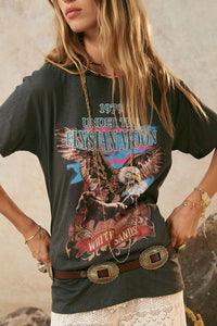 spell - elysian biker tee - charcoal