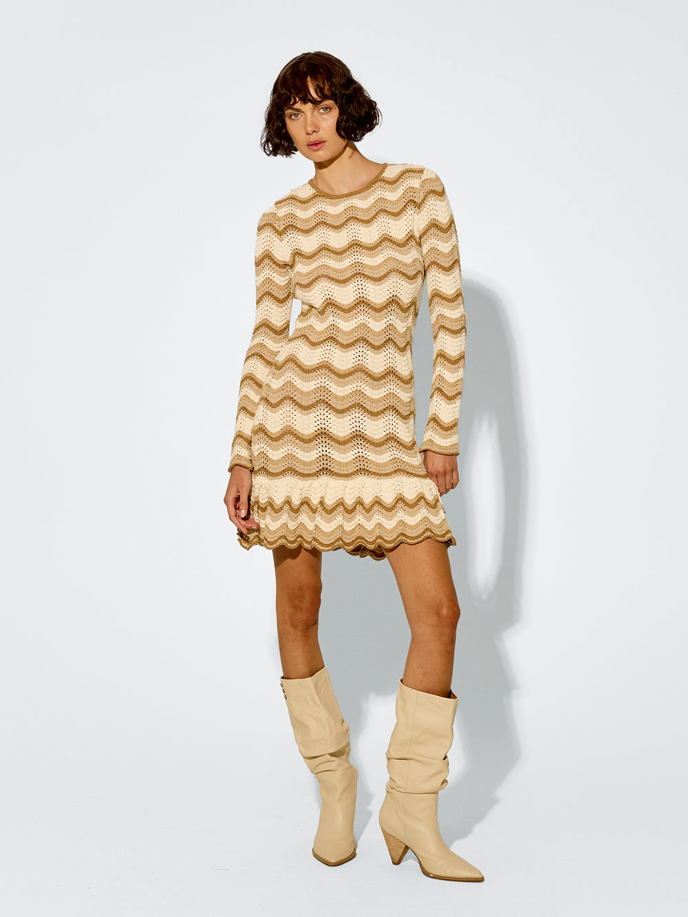 kivari - kassiani knit mini dress