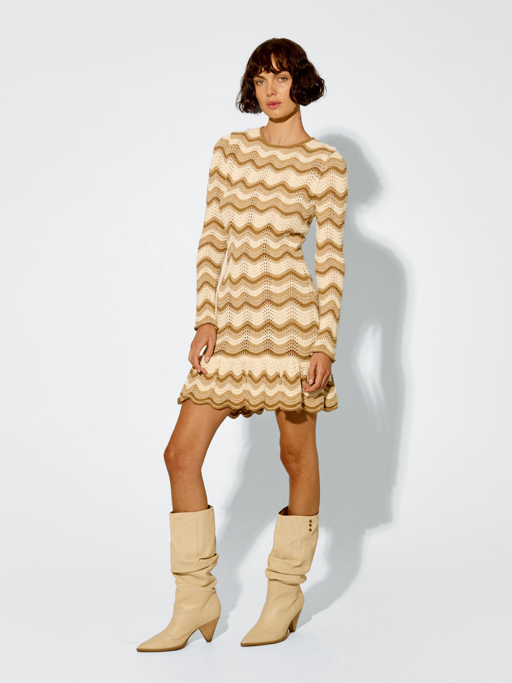 kivari - kassiani knit mini dress