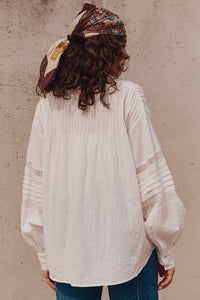 spell - stevie lace shirt - camellia