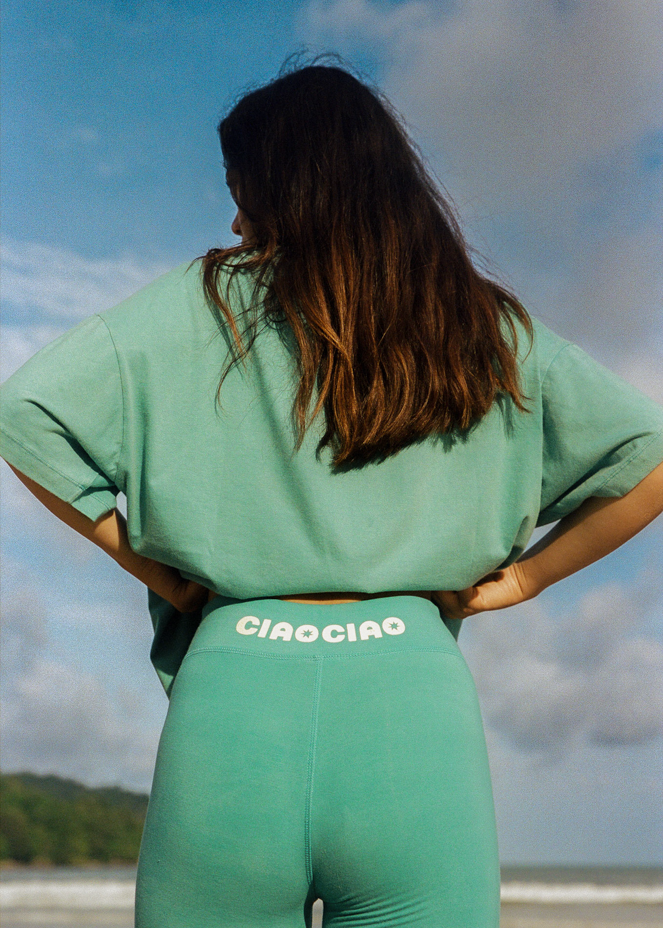 ciao ciao - lita bike short - coastal water blue