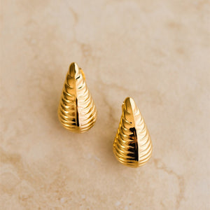 indigo & wolfe - leila earrings - gold