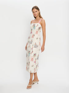 kivari - lyra tie back midi dress