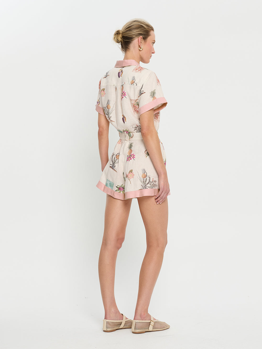 kivari - lyra linen playsuit