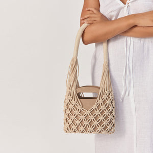 nim the label - macrame shopper - mini