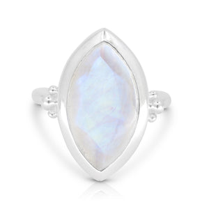tonimay - moonstone marquise silver ring