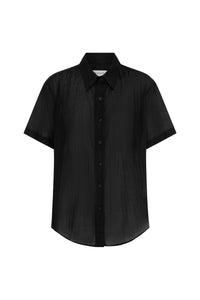 rowie the label - mason silk shirt - noir