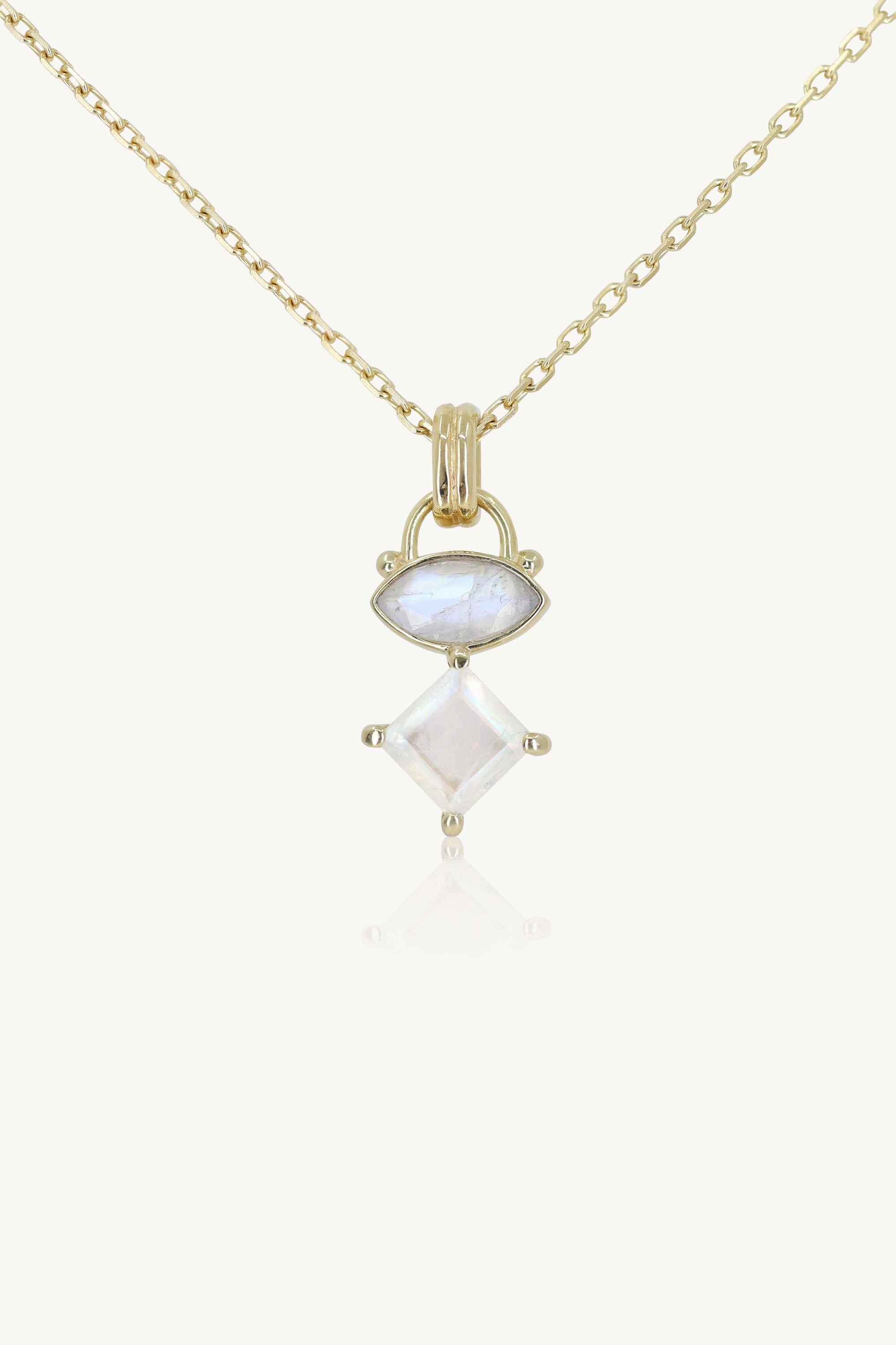 tonimay - mila moonstone necklace- gold