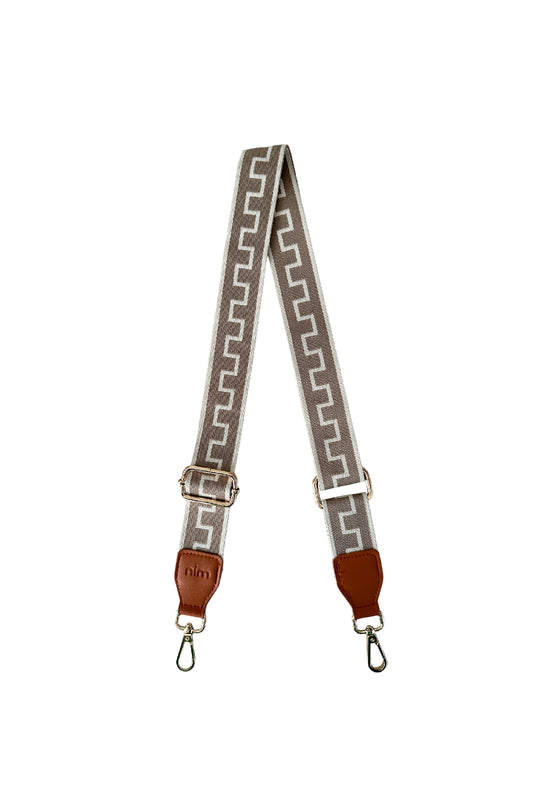 nim the label - mini shoulder strap - taupe mini key