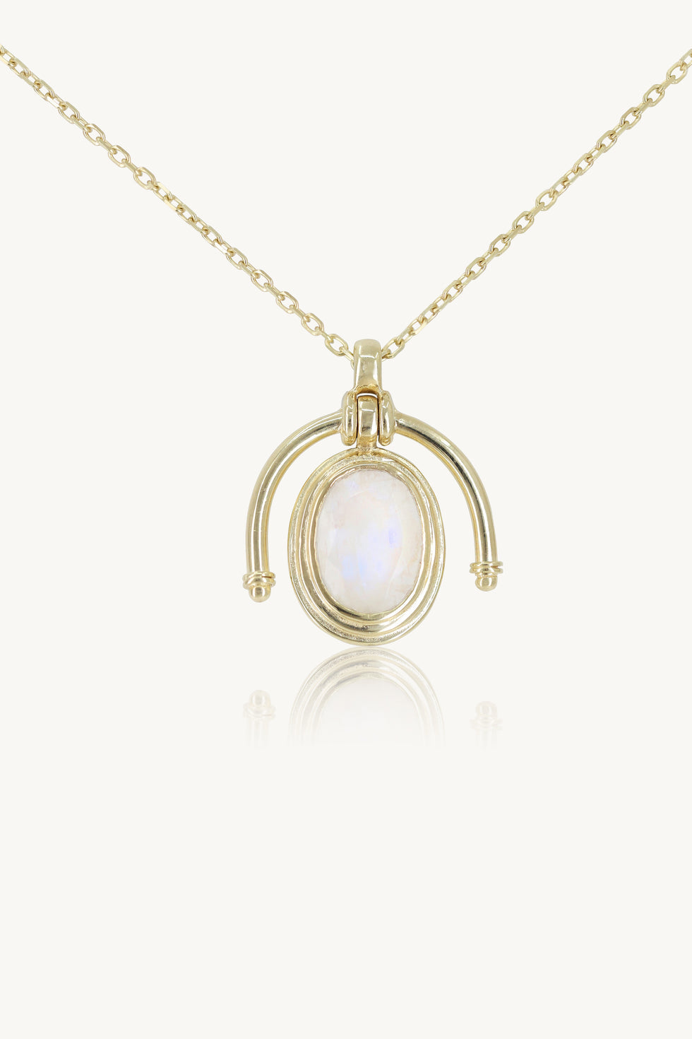 tonimay - muse moonstone necklace - gold