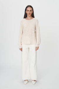 rowie the label - sonya knit jumper - creme