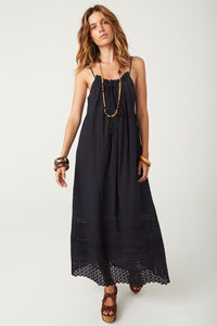 spell - love in the afternoon lace maxi dress - midnight rose