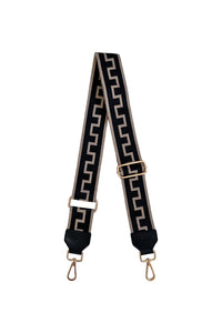nim - shoulder strap - black/taupe key