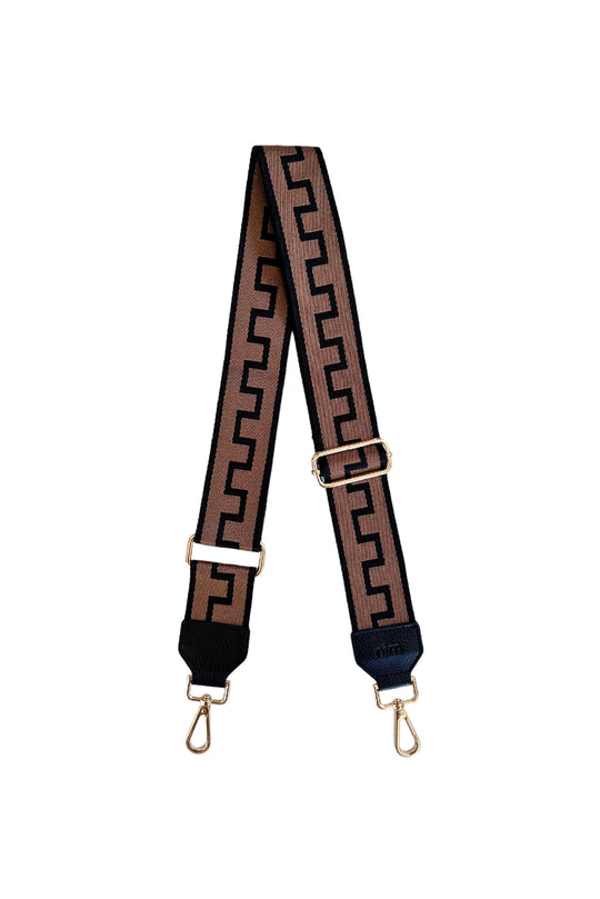 nim - shoulder strap - brown/black key
