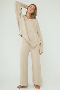 arcaa movement - vera organic knit sweater - sand