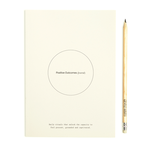 gentle habits - positive outcomes journal - white