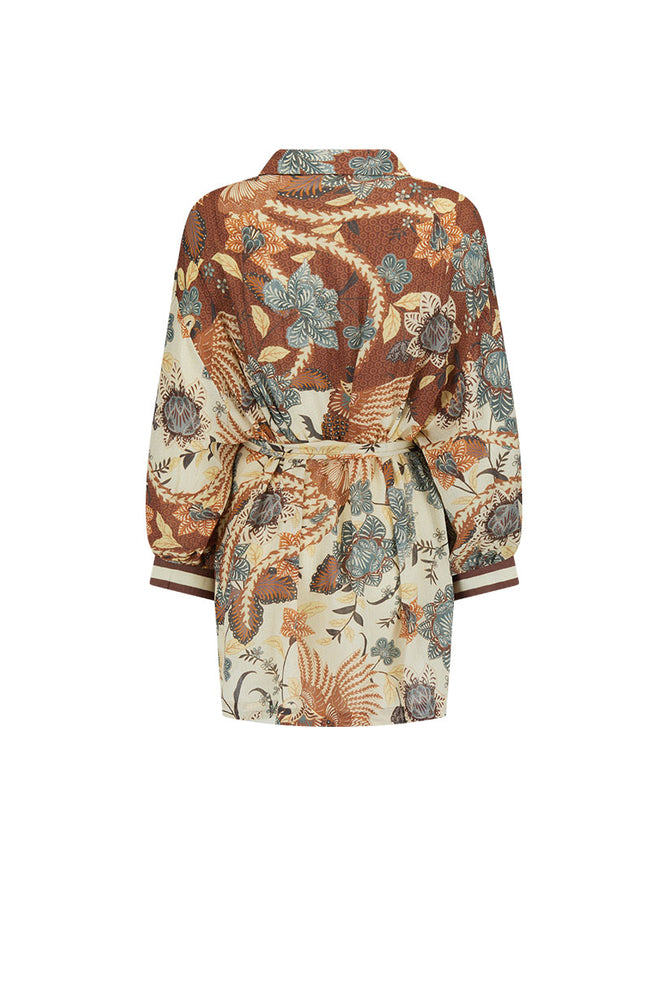 spell - volcano goddess shirt dress - coconut