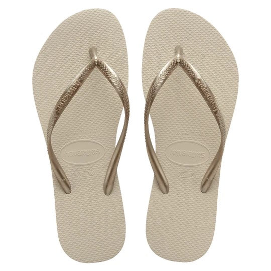 havaianas - slim neutral thongs - beige