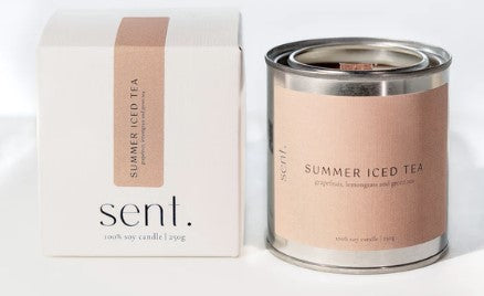 sent studio - summer iced tea candle