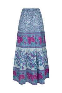 spell - love jetty maxi skirt - blue nirvana