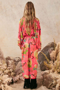 spell - libertine reversible robe - cayenne