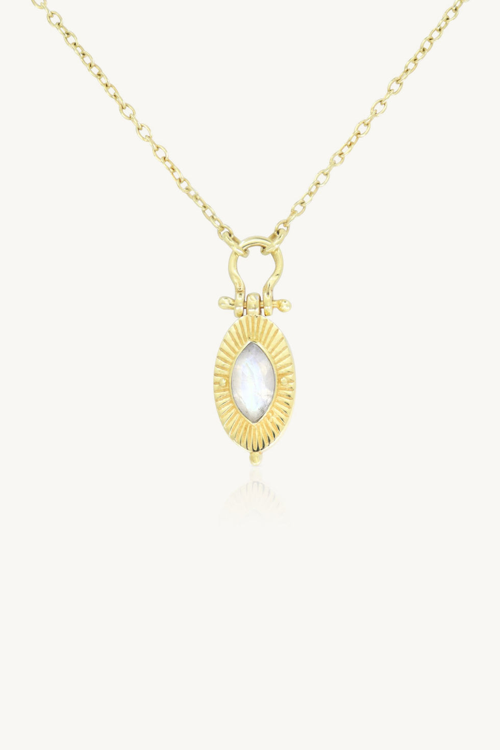 tonimay - radiance moonstone necklace - gold